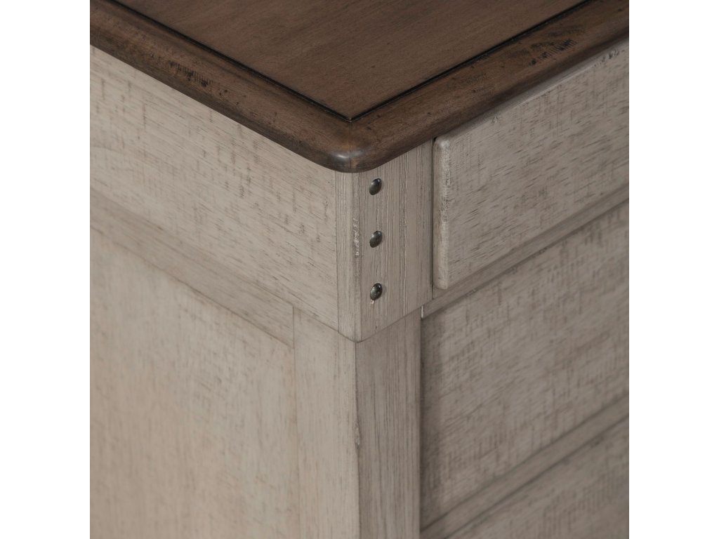3 Drawer Night Stand w/ Charging Station - image 8