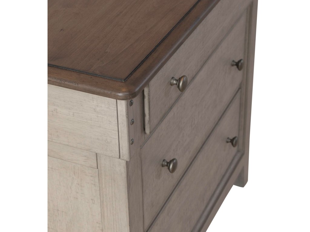 3 Drawer Bedside Chest w/ Charging Station - image 7