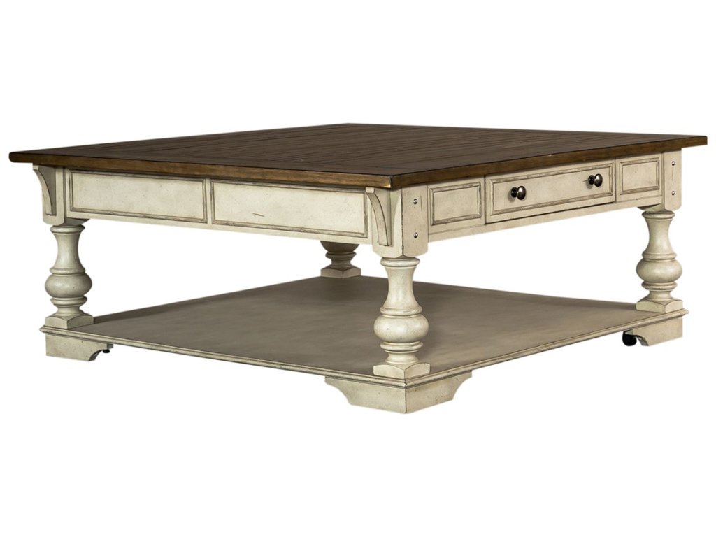 Drawer Square Cocktail Table - image 1