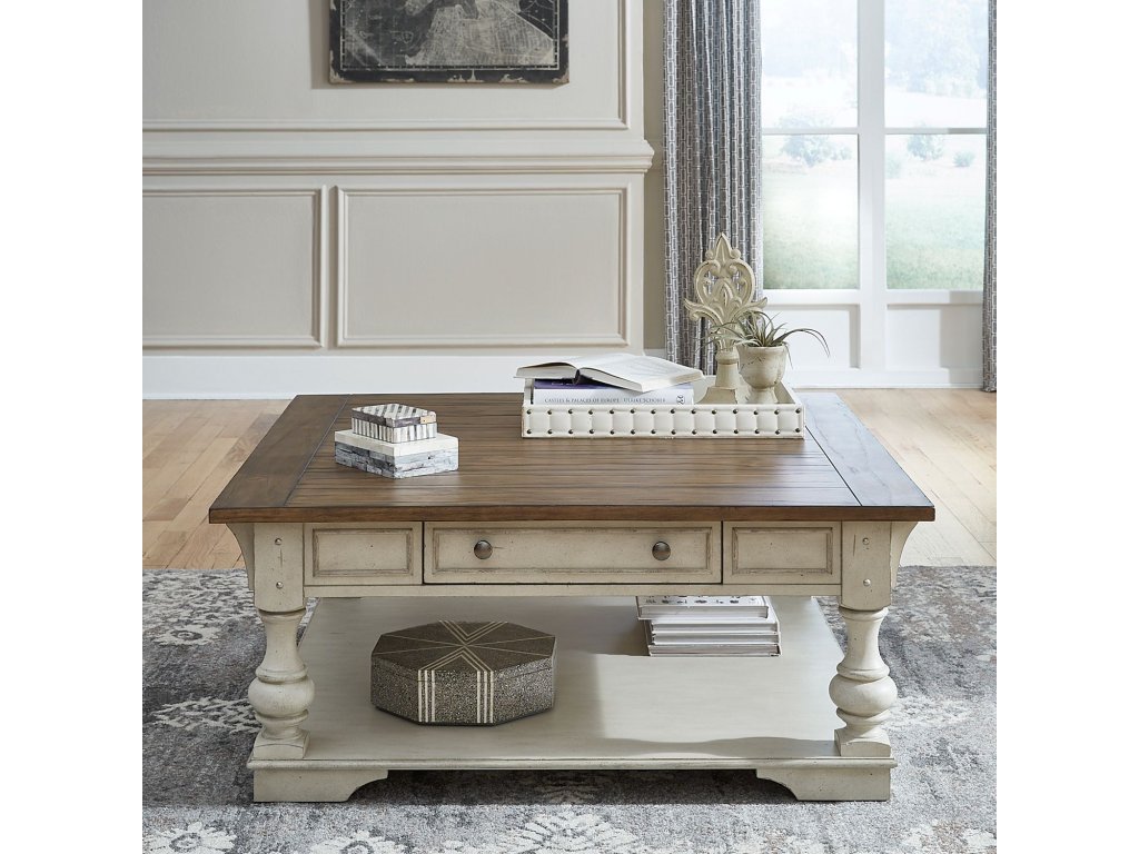 Drawer Square Cocktail Table - main image