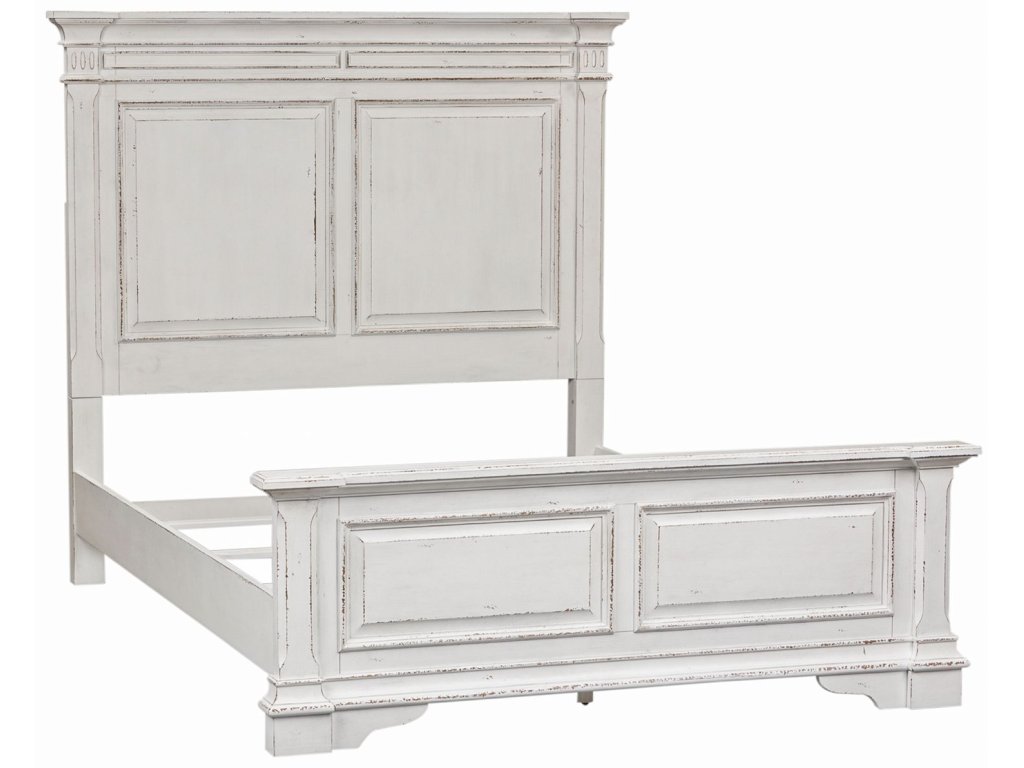 King Panel Bed, Dresser & Mirror, Chest - image 1