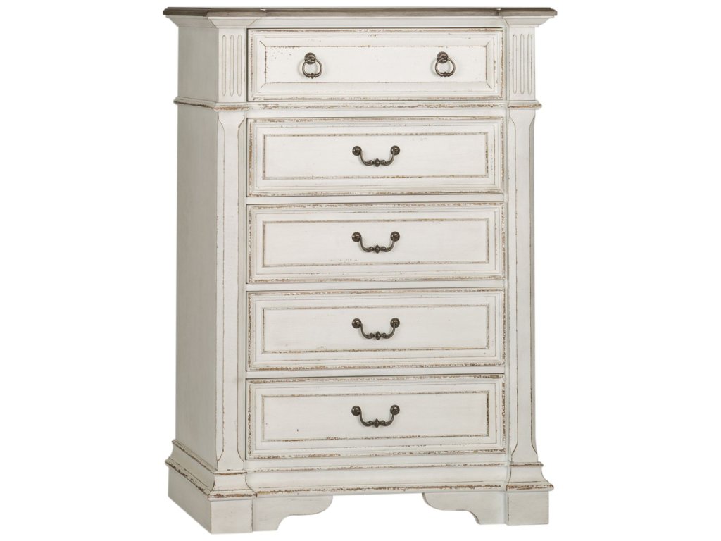 Queen Uph Sleigh Bed, Dresser & Mirror, Chest, Night Stand - image 3