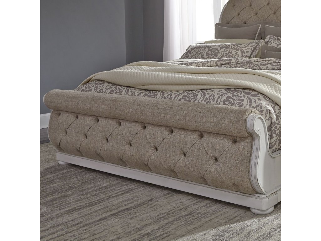 King California Sleigh Bed, Dresser & Mirror - image 5