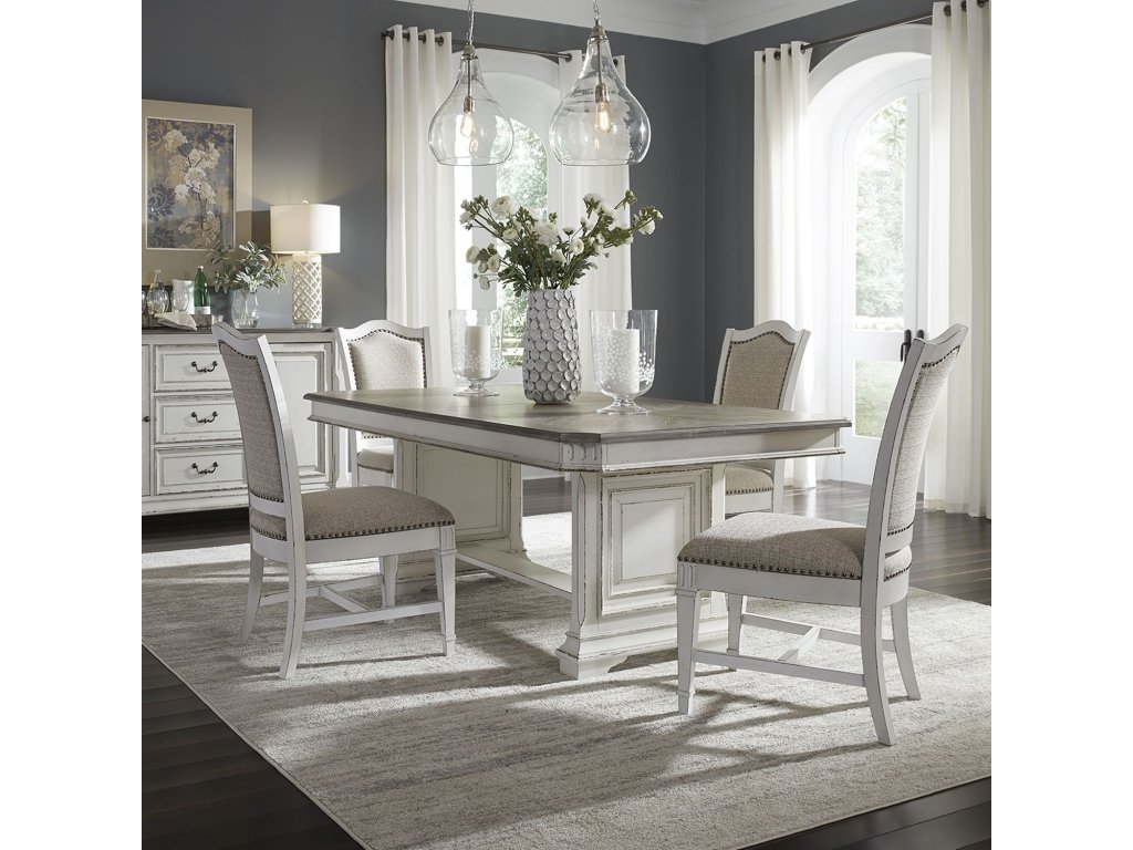 5 Piece Trestle Table Set - main image