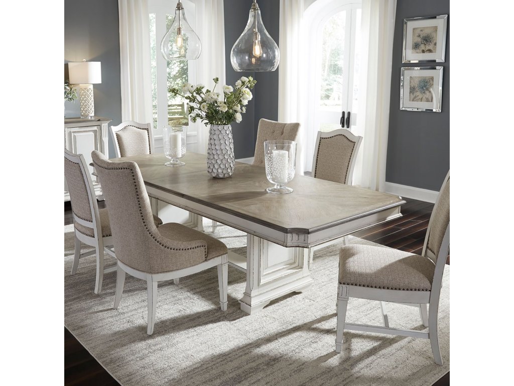 7 Piece Trestle Table Set - main image