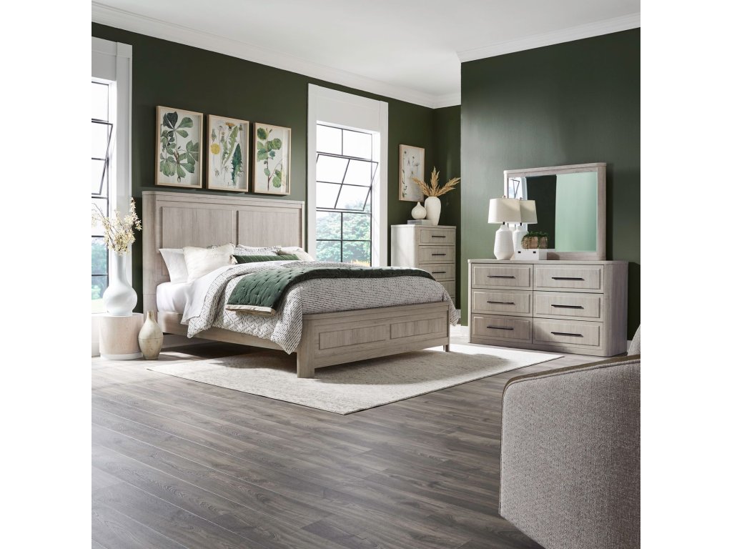 Queen Panel Bed, Dresser & Mirror, Chest - main image