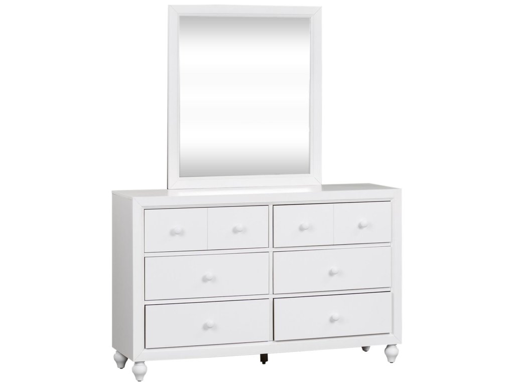Full Panel Bed, Dresser & Mirror - image 2