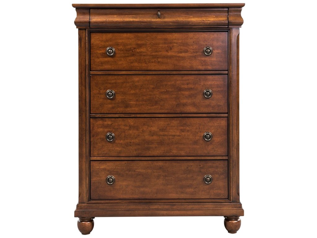 Queen Sleigh Bed, Dresser & Mirror, Chest, Night Stand - image 4