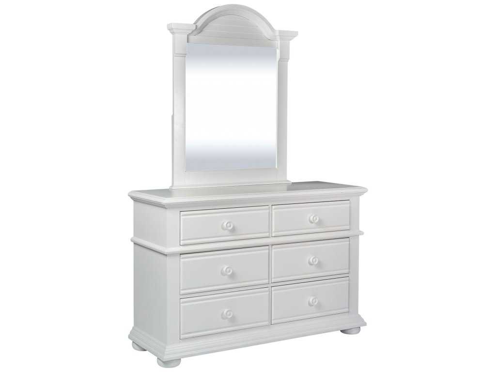 Twin Panel Bed, Dresser & Mirror - image 2