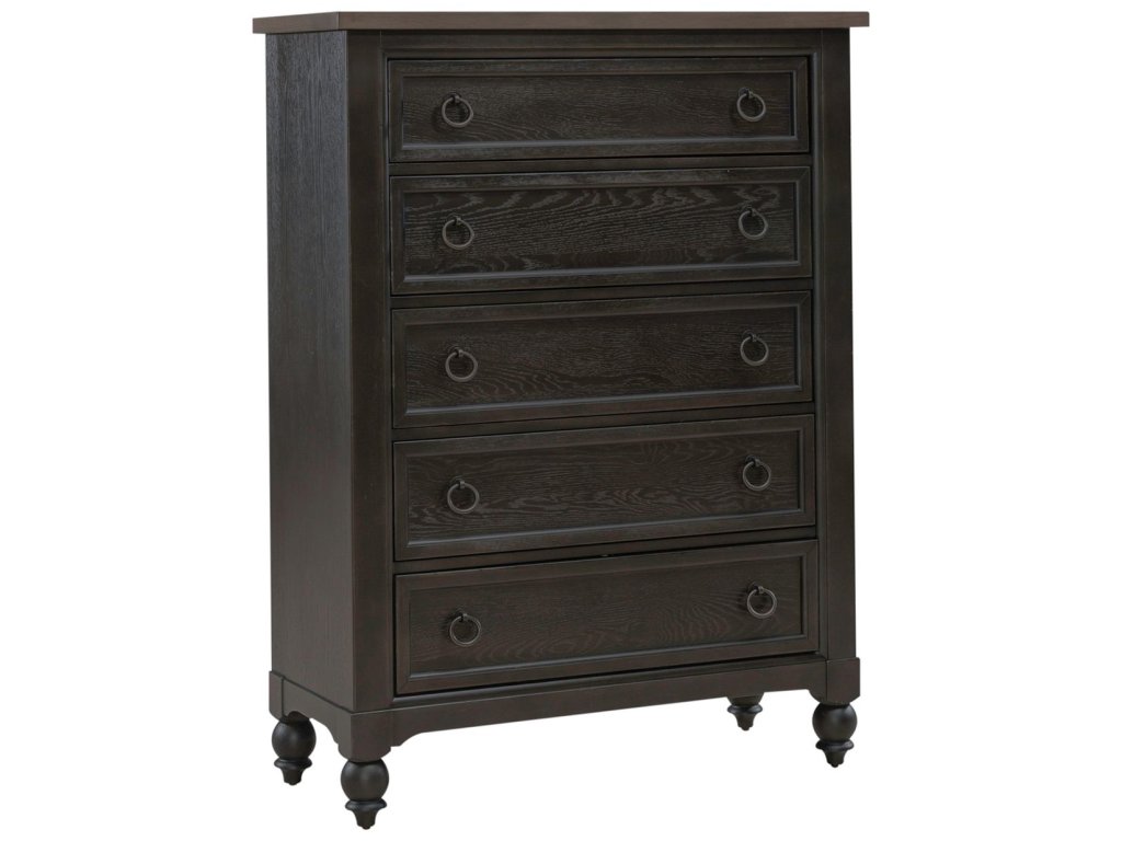 5 Drawer Chest - Black - image 1