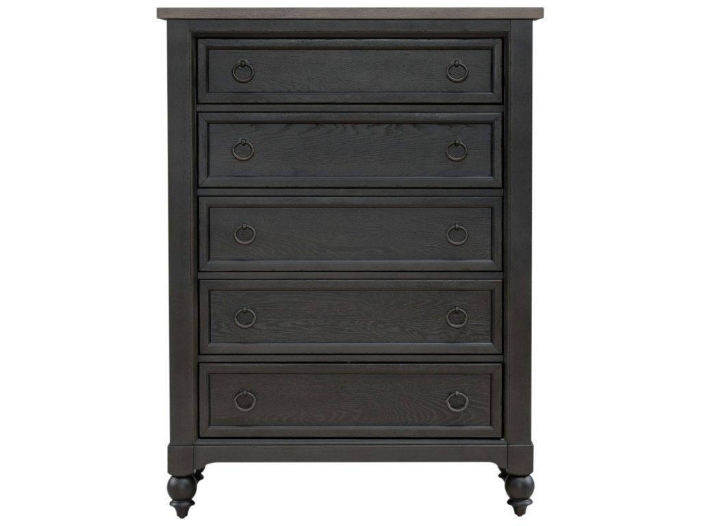 5 Drawer Chest - Black - image 2