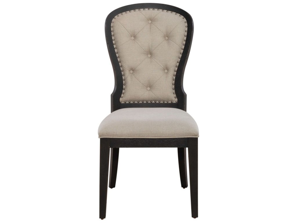 Uph Tufted Back Side Chair - Black - image 2