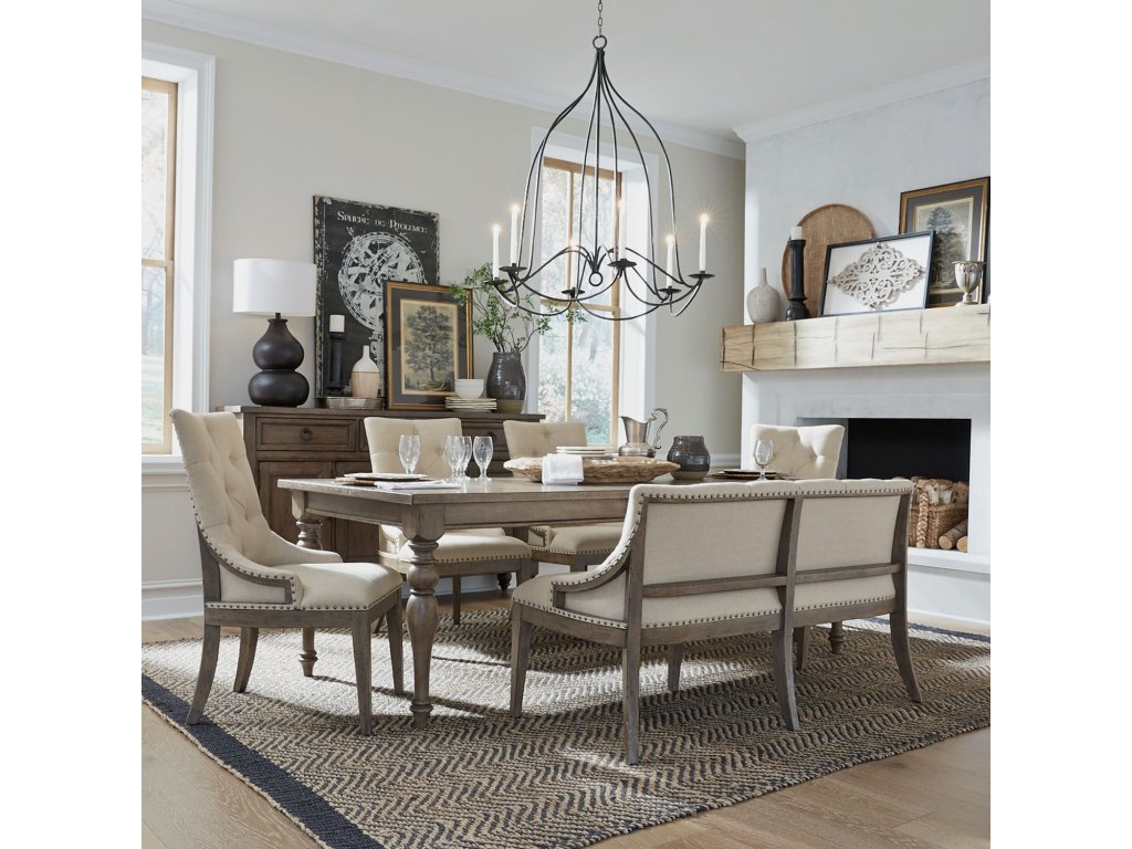 6 Piece Leg Table Set - main image
