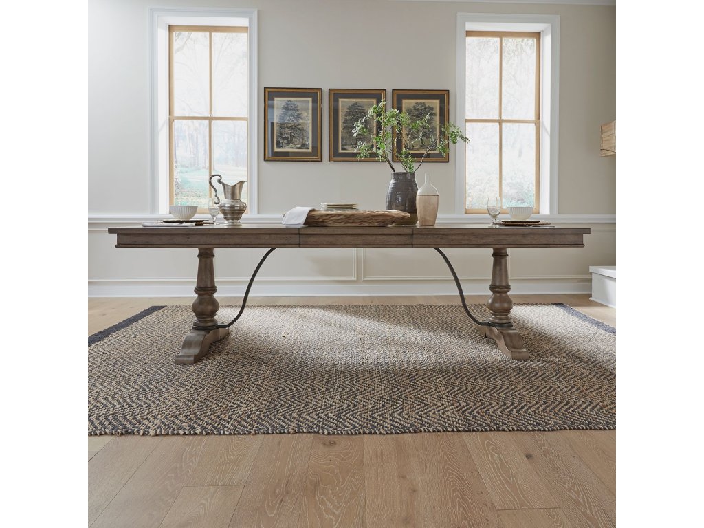 6 Piece Trestle Table Set - image 6
