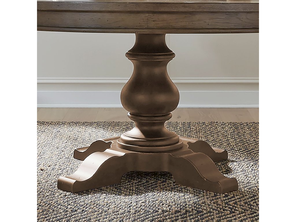 5 Piece Pedestal Table Set - image 5