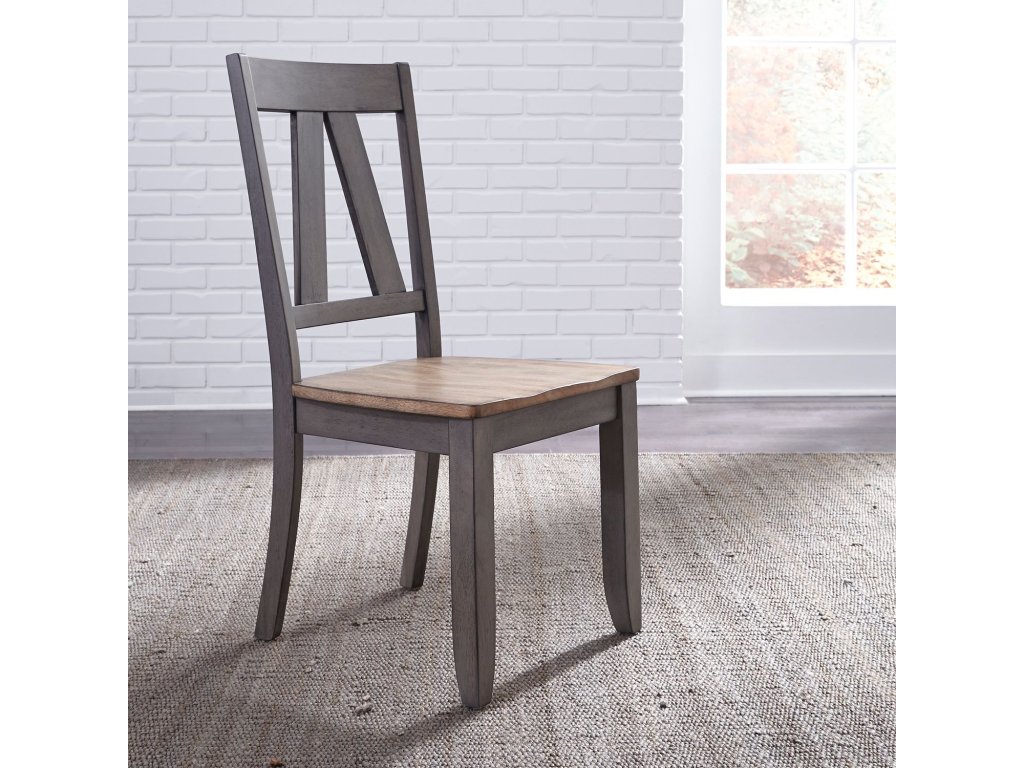 5 Piece Trestle Table Set - image 3