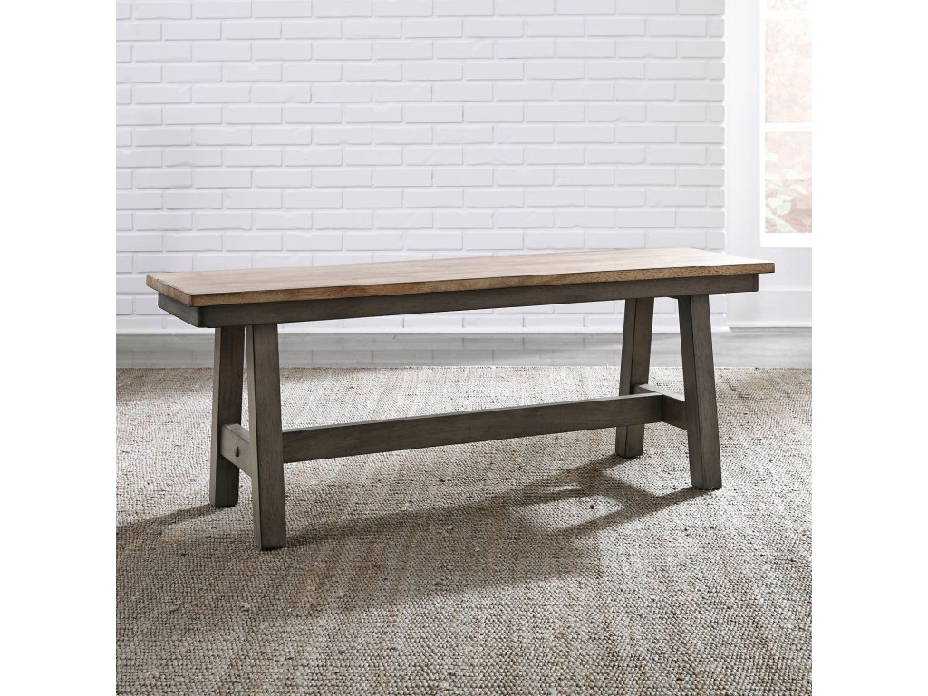 6 Piece Trestle Table Set - image 5