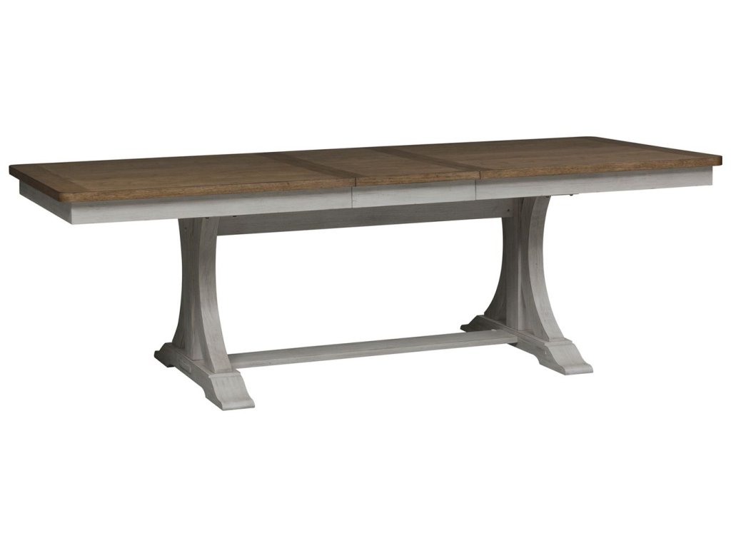 Opt 6 Piece Trestle Table Set - image 3