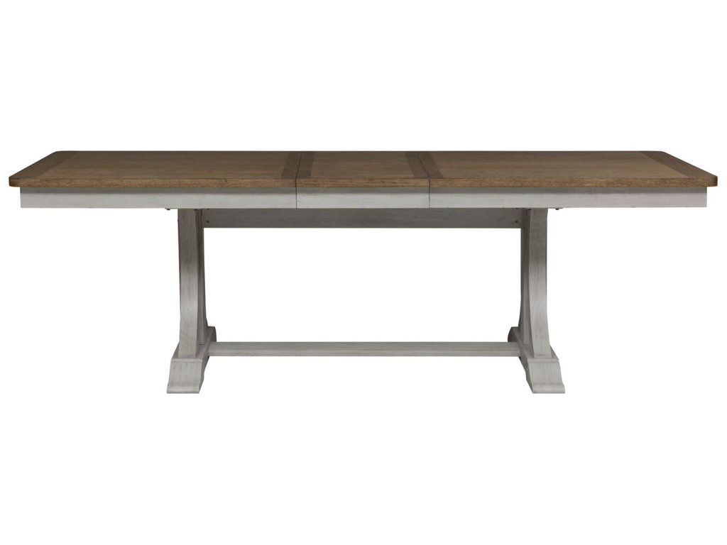 Opt 7 Piece Trestle Table Set - image 2