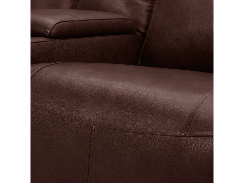 Loveseat w/Console P2 - Cognac - image 11