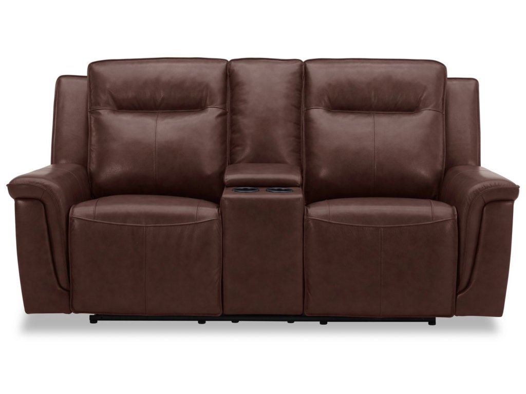 Loveseat w/Console P2 - Cognac - image 3