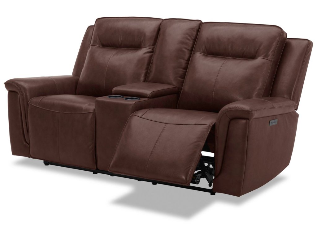 Loveseat w/Console P2 - Cognac - image 6