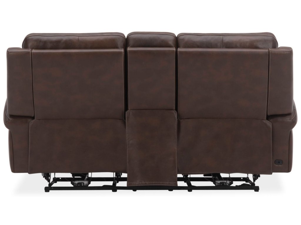 Loveseat w/Console P2 & ZG - Cognac - image 4