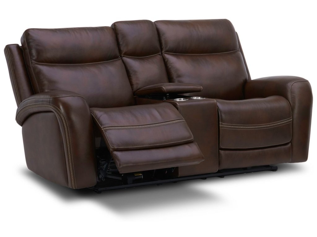 Loveseat w/Console P2 & ZG - Cognac - image 5