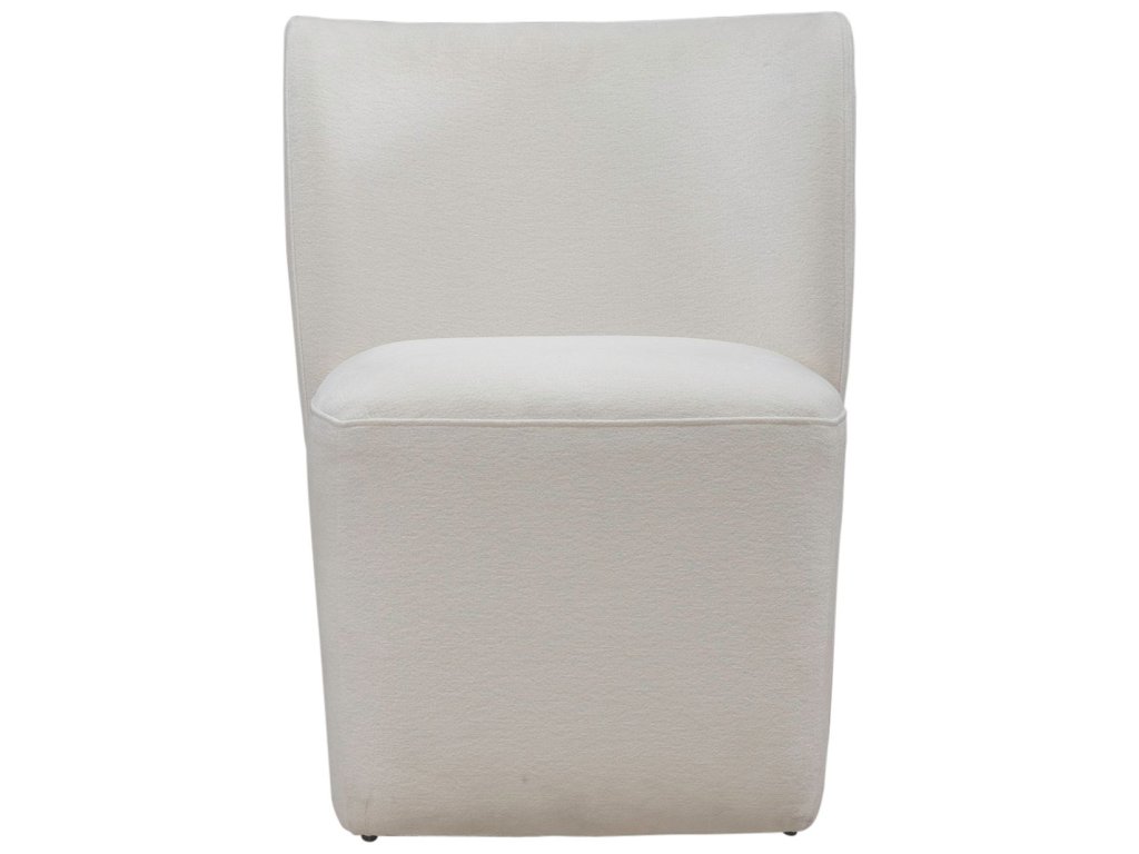 Accent Dining Chair w/ Casters - Ivory - image 3