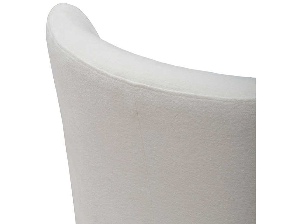 Accent Dining Chair w/ Casters - Ivory - image 7