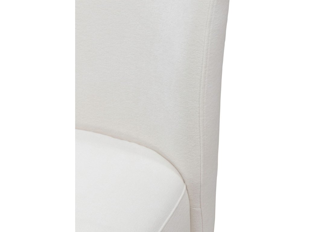 Accent Dining Chair w/ Casters - Ivory - image 8