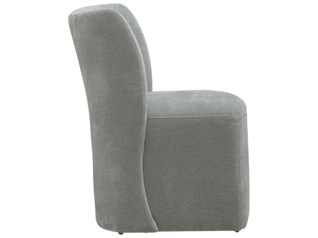 Accent Dining Chair w/ Casters - Sapphire - image 4