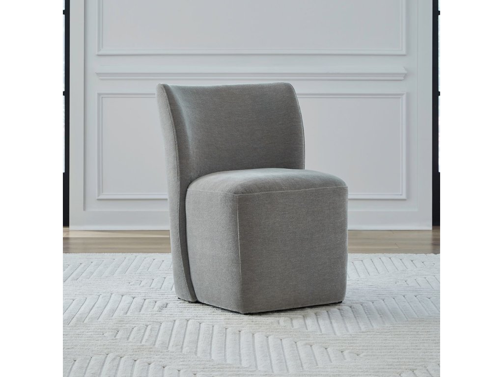 Accent Dining Chair w/ Casters - Sapphire - main image