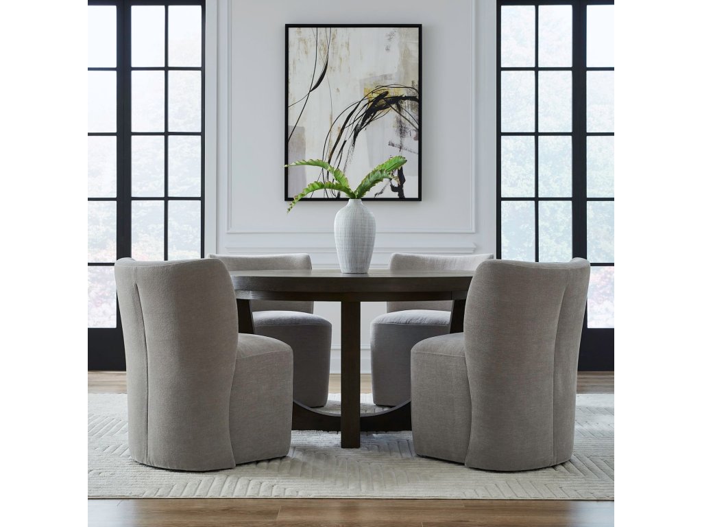 Accent Dining Chair w/ Casters - Truffle - image 2