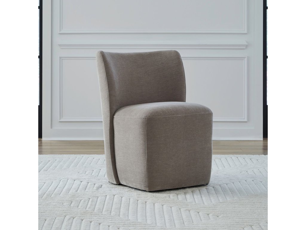 Accent Dining Chair w/ Casters - Truffle - main image