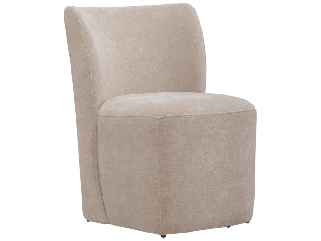 Accent Dining Chair w/ Casters - Wicker - image 2