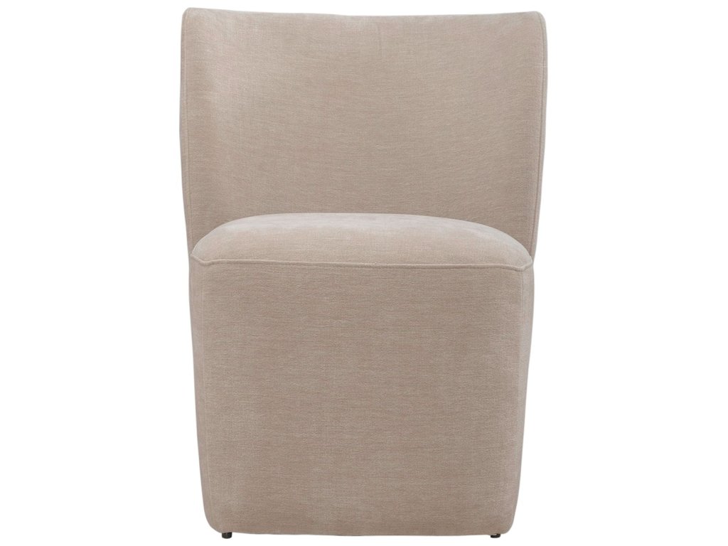 Accent Dining Chair w/ Casters - Wicker - image 3