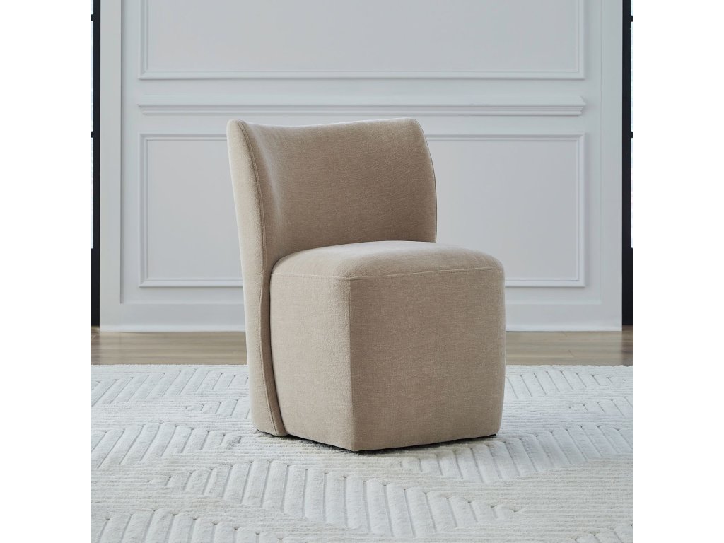 Accent Dining Chair w/ Casters - Wicker - main image