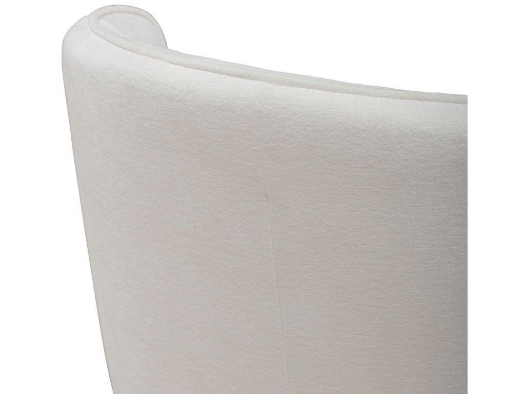 Accent Dining Chair w/ Casters - Ivory - image 7