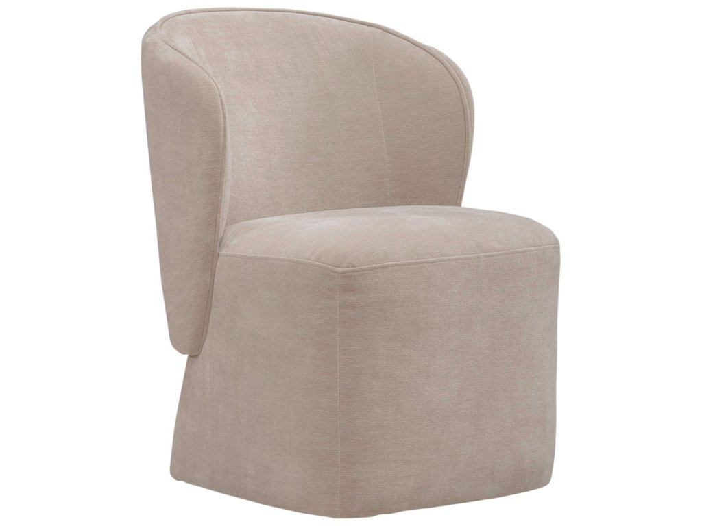 Accent Dining Chair w/ Casters - Wicker - image 2