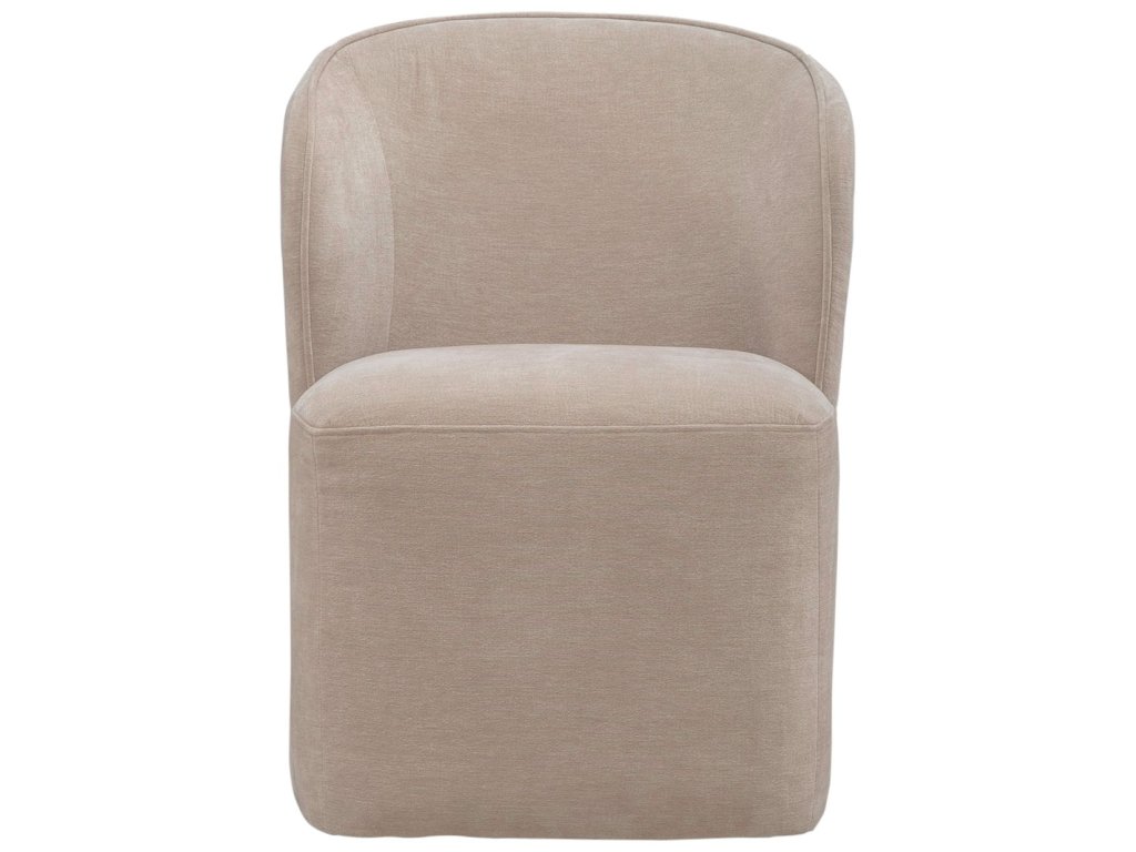 Accent Dining Chair w/ Casters - Wicker - image 3