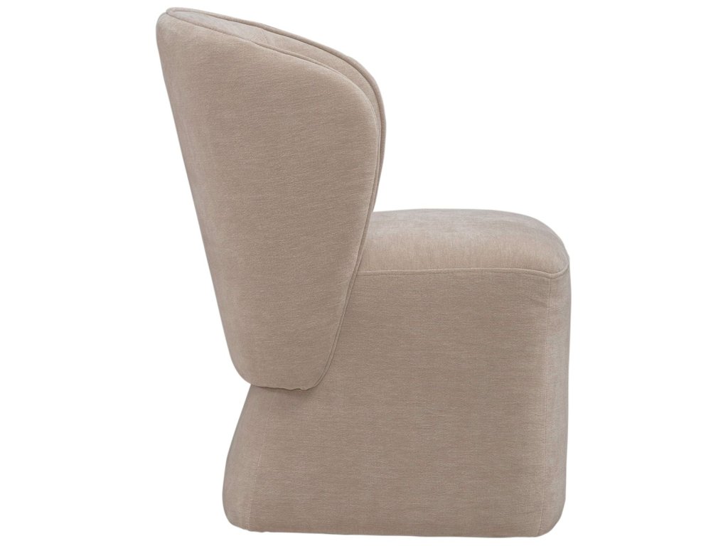 Accent Dining Chair w/ Casters - Wicker - image 4