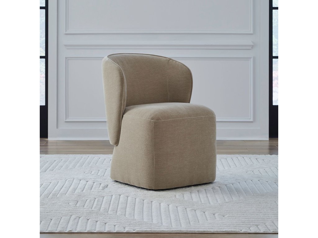 Accent Dining Chair w/ Casters - Wicker - main image