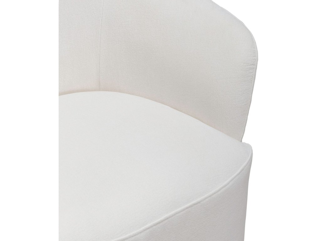Accent Dining Chair w/ Casters - Ivory - image 10