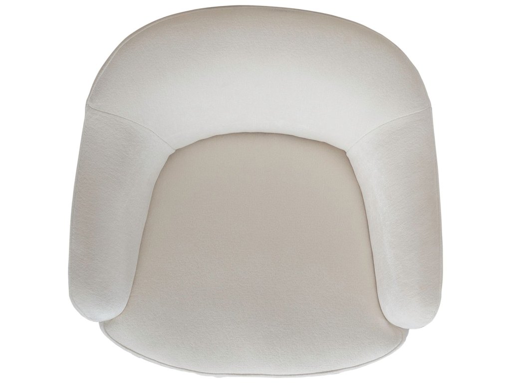 Accent Dining Chair w/ Casters - Ivory - image 7