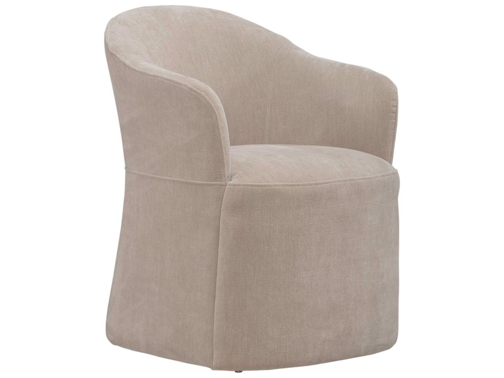 Accent Dining Chair w/ Casters - Wicker - image 2