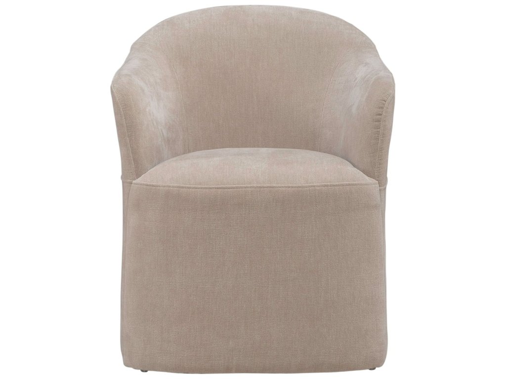 Accent Dining Chair w/ Casters - Wicker - image 3
