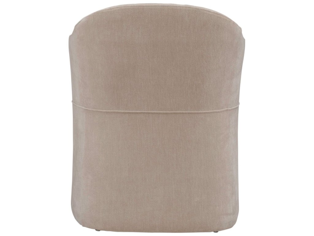 Accent Dining Chair w/ Casters - Wicker - image 5