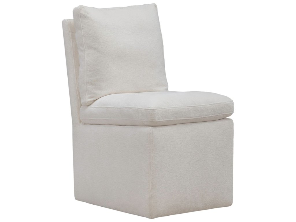 Accent Dining Chair w/ Casters - Ivory - image 2