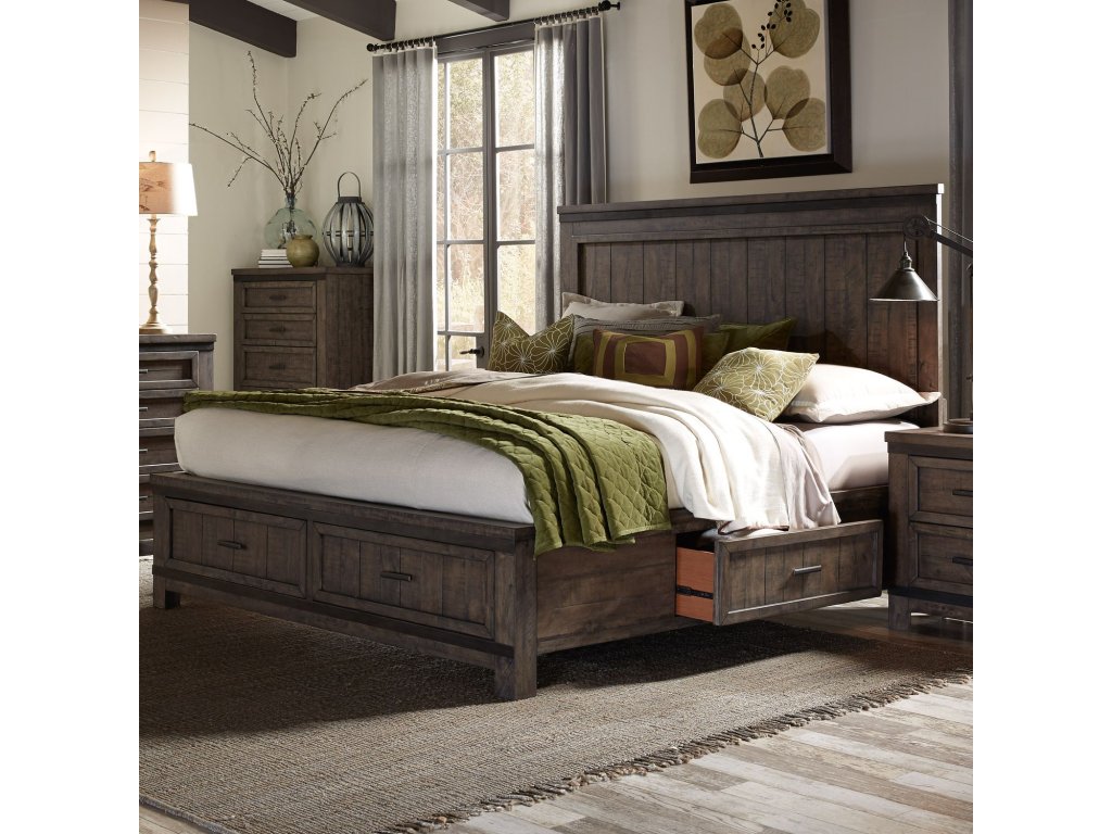 King Two Sided Storage Bed - main image